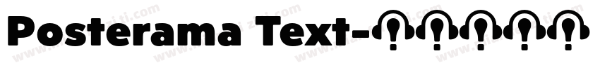 Posterama Text字体转换